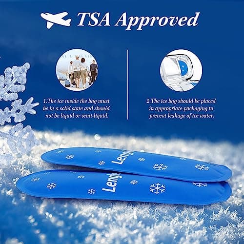 SUNMON Insulin Ice Pack - Reusable Ice Packs, TSA Approved Ice Packs for Insulin Cooler Travel Case (Nylon, Blue) — view 5