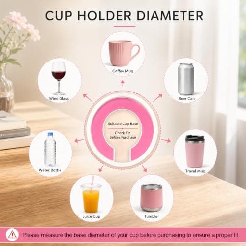 Clip On Cup Holder, Clamp On Cup Holder for Chair, Beach Chair Cup Holder Portable Drink Holder with Strong Clamp for Desk Table Pool, Cruise Outdoor Use — view 3