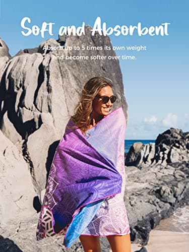 OCOOPA Beach Towel Microfiber, Extra Large 178cm*80cm Oversized Travel Towel- Quick Dry, Sand Free, Compact, Lightweight-Beach Accessories — view 2