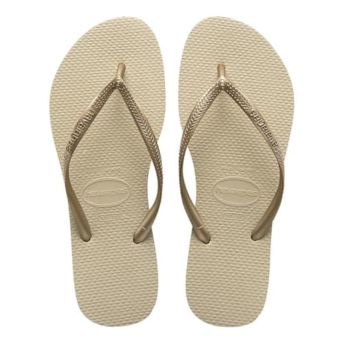Havaianas Slim Women's Flip Flop, Sand Light Gold, 8 UK