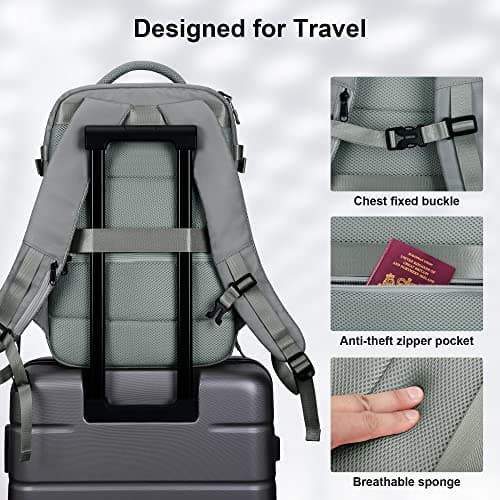 HOMIEE Travel Laptop Backpack 15.6 Inch, 45x36x20cm EasyJet Cabin Bag, 32L — view 5