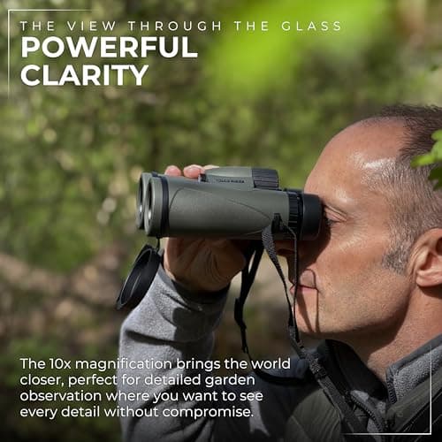 PURSUAL Forefront 10x42 Binoculars for Adults - Powerful Long-Range Bird Watching Binoculars with BaK-4 Prism, Multi-Coated Lenses - IPX7 Waterproof Fogproof Optics for Safaris, Hiking & Tracking — view 3