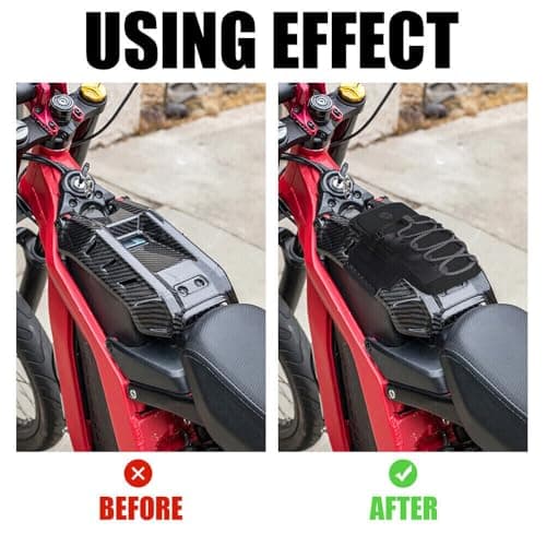 WEISIPU Waterproof Motorcycle Handlebar Bag,Motorcycle Battery Cover Storage Cloth BagUSB Charge Hole, Motorbike Storage Accessory Pouch Fit For Sur-ron Light Bee X Segway — view 2