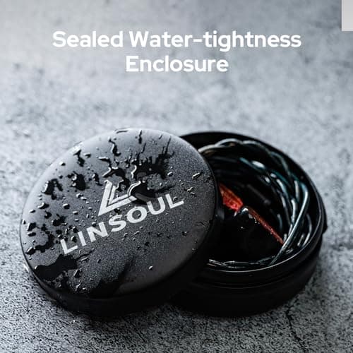 Linsoul Mini Portable Aluminum Storage Earphone Case, Water Resistant — view 4