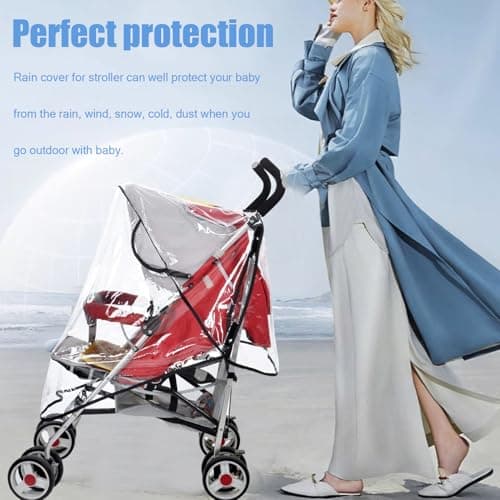 Universal Rain Cover for Pushchair,Windproof&Waterproof Pram RainCover,1pcs — view 6