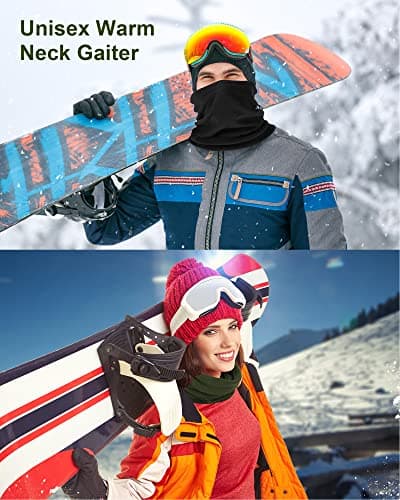 BBTO 3 Pack Winter Fleece Neck Warmer Gaiter Windproof Thermal — view 5