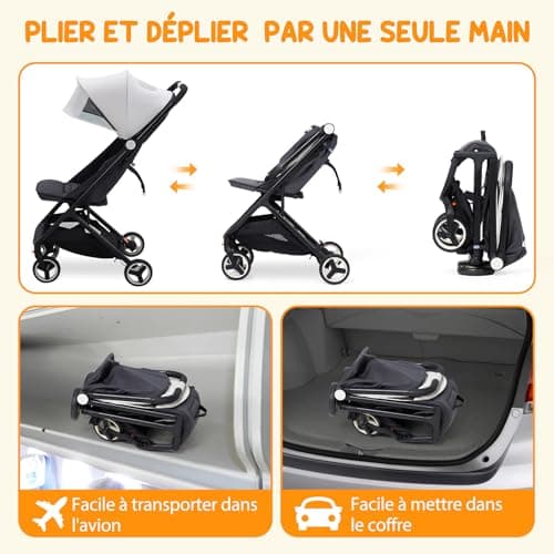 Ultra-Compact Travel Stroller Pushchair, Ultra Compact Fold Stroller — view 6
