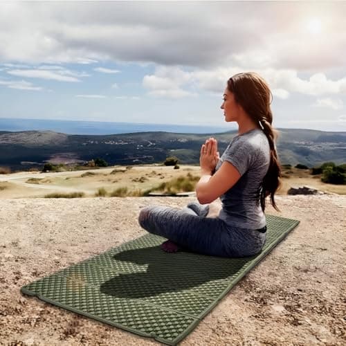 NTEK Foldable Camping Sleeping Mat – Lightweight Closed-Cell Foam Mattress – Compact Outdoor Sleeping Pad for Hiking, Backpacking, Fishing, Picnic & Tent Camping (GREEN) — view 3