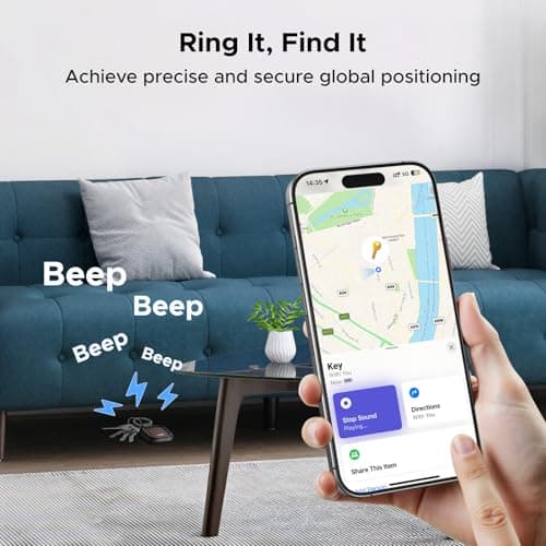UGREEN FineTrack Pro Solar Tracker Tag for Apple Find My, 110dB, Key Finder — view 6
