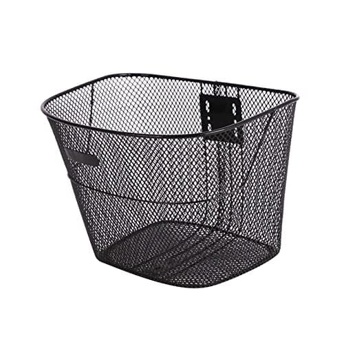 Ronyme Bikes Basket Front Rear Cargo Rack Bike Frame Basket, Travel Folding Bike Riding Wire Mesh Basket Lightweight for Women Men Organizer,