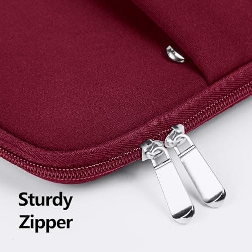 BAAGOAZ Laptop Case 14 Inch Protective Sleeve with Front Pocket, Red — view 5