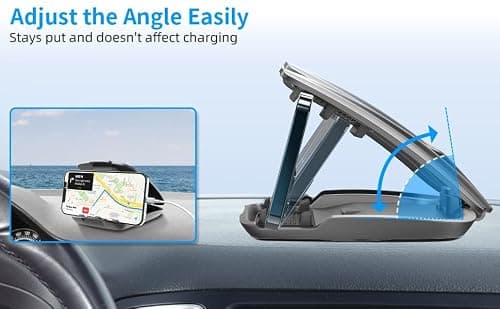 APPS2Car GPS dashboard car mount, mobile phone holder for all 3-6.8 inch devices, non-slip adhesive mount for Garmin Nuvi, Tomtom, Magellan Roadmate, iPhone Xs Max, X, — view 5