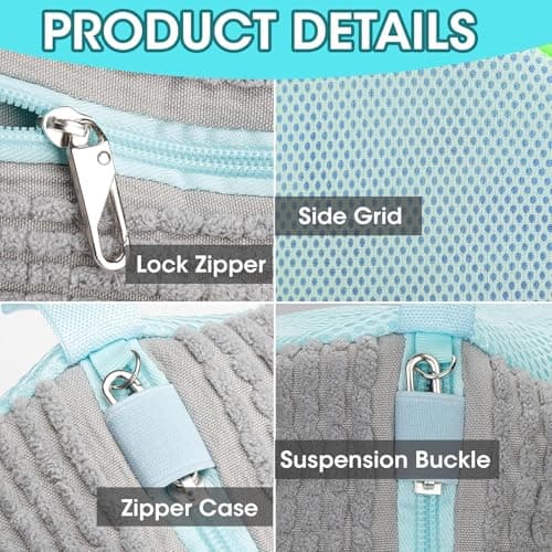 2Pcs Shoe Washing Bags for Machine-40x20cm Wash bag for Trainers-Grey — view 3