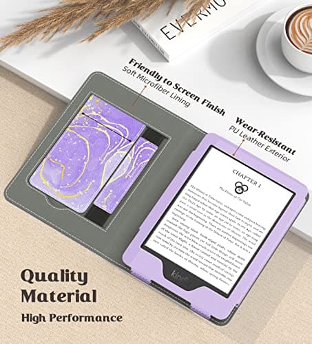 MoKo Case for 6" Kindle (11th Generation,2024/2022), Gilt Lavender — view 4