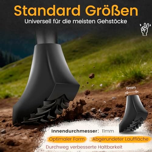 Nordic Walking Skates 12 Pieces, Universal Walking Stick Tip — view 3