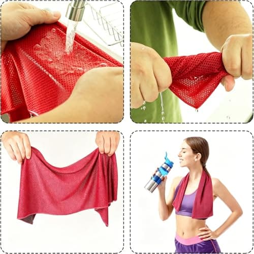 2 Pcs Cooling Towels, Gym Towels For Women With Portable Silicone Sleeves — view 6