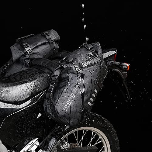 Rhinowalk Motorcycle Saddle Bags Waterproof 18L Roll-Top Motorbike Side Bag — view 6