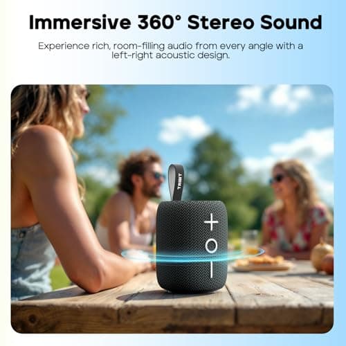Tribit StormBox Mini+ Portable Bluetooth Speaker, 12W 360° Surround Sound — view 3