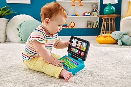 Fisher-Price Laugh & Learn Let’s Connect Laptop Toy, UK English — view 2
