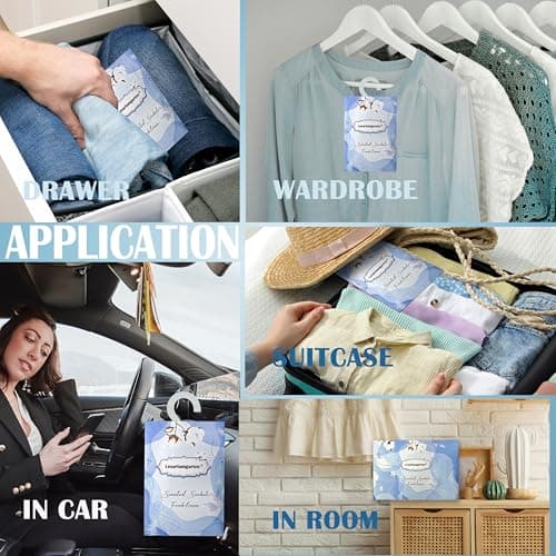 Fresh linen Scented Sachets,Wardrobe Fresheners,4 bags in one pack — view 5