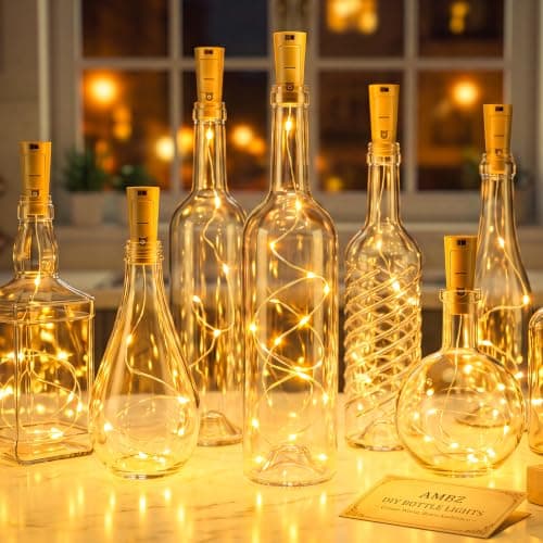 btfarm 6 Pack Bottle Lights with Cork 2M 20LED Fairy Light Battery Operated — view 6