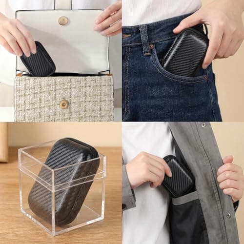 Power Bank Case, Travel Power Bank Case, Data Cable and USB Flash Drive Protective Shell Suitable for Travel and Business Use Power Banks, Chargers Tech Accessories Protective(Black) — view 6