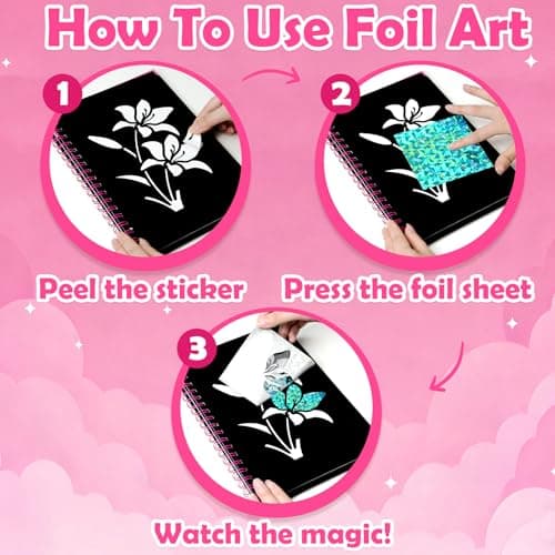 LIKYMO Foil Art - Foil Craft, Birthday Presents Craft Kits for Kids — view 5