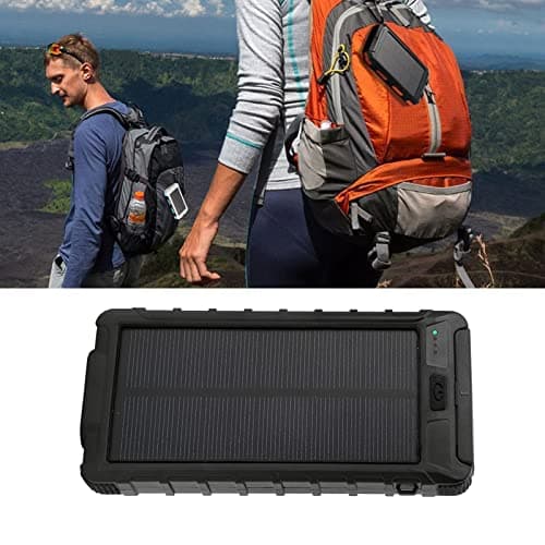 SIXRUN Portable Solar Phone, 20000mAh with and Flashlight (Black) — view 5