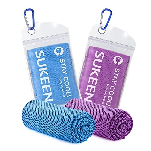 Sukeen Cooling Towel, 40"x12" Cooling Towels for Men Women, Quick Dry Ice Towel for Outdoor Work, Gym, Camping, Travel, Sweat, Yoga, Sports, Fitness
