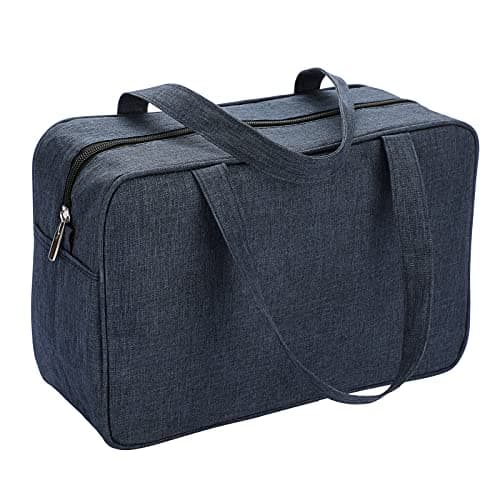 IGNPION Men Large Travel Toiletry Bag Women Waterproof Full Size Wash Bag Dopp Kit Shaving Organizer Bag Make UP Cosmetic Bag Swimming Gym Bag for Toiletries Accessories (Dark Blue)
