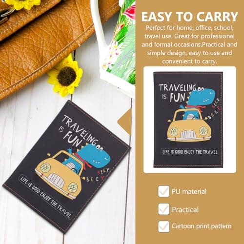 PLAFOPE Cards Credit Case and Passport Organizer Simple Design Pu Travel Document Cover for Boys in Professional Occasions — view 5