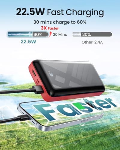 22.5W Fast Charging Power Bank 27000mAh Portable Charger — view 3
