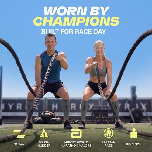 Rymora Calf Compression Sleeves for Men & Women (Ideal for Sports, Running, Shin Splints & More) (One Pair) (Grey) (Large) [L] — view 3