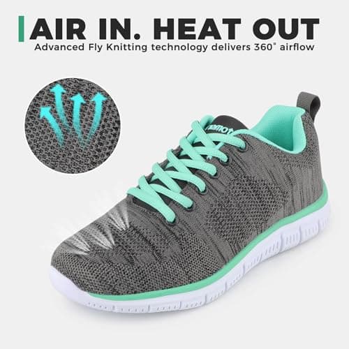 riemot Trainers for Women and Men, Lightweight Breathable Walking Shoes — view 5
