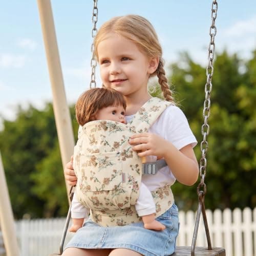 Corduroy Baby Doll Carrier with Adjustable Straps — view 2