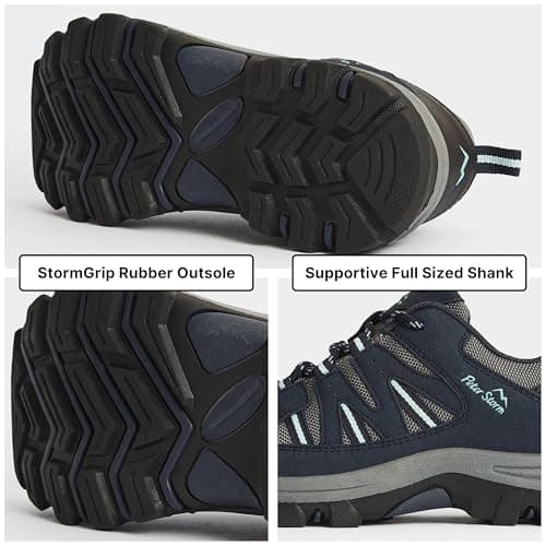 Peter Storm Women's Buxton Vent Walking Shoe with High Traction Rubber Sole & Speed Lacing (Navy, UK Footwear Size System, Adult, Women, Numeric, Medium, 6) — view 5