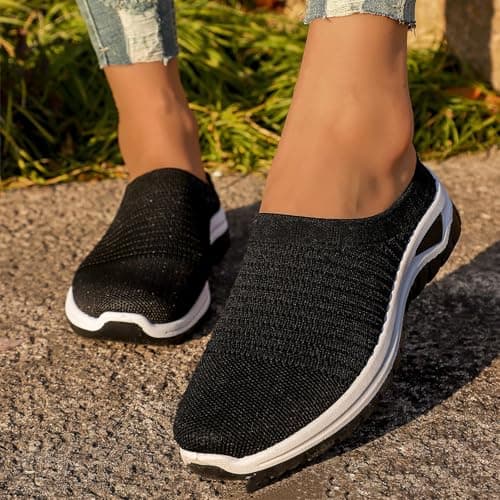 Mesh Slip On Sandals Women, Breathable Sandals Women, Backless Closed Toe Sandal, Summer Comfortable Footwear For Leisure Walks, Outdoor Errands, Weekend Trips And Everyday Casual Matching — view 2