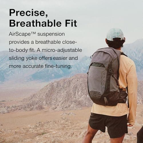 Osprey Men's Talon 22 Lightweight Hiking Backpack, Phantom Grey/Dark Charcoal, One Size — view 3