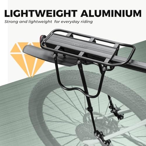 ROCKBROS Rear Bike Rack with Mudguard, Full Quick Release Pannier Rack — view 2