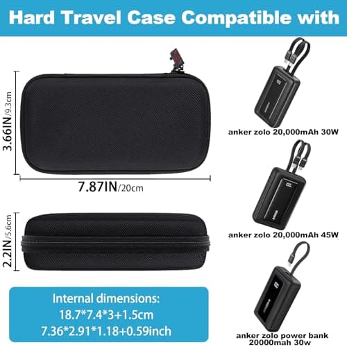 Khanka Hard Case for Anker Zolo Power Bank 20,000mAh 45W(A1681)/30W(A1689) — view 2