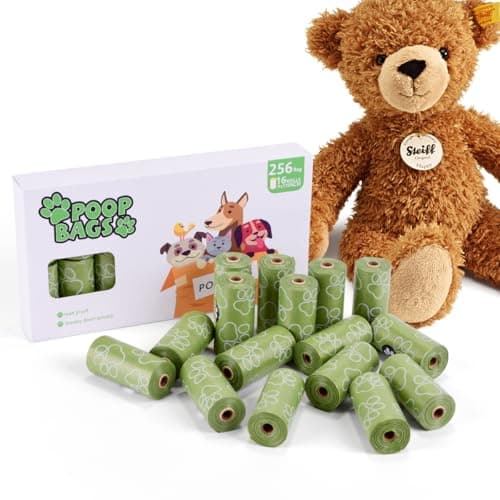 Qiookioo Poop Bags Rolls 256 Count - 9x13 Inches Green Thickened Leakproof Lavender scent Poo Bags for Dogs, Eco-Friendly Pet Waste Bags for Walking, Home, Travel — view 2