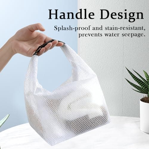 ZYHUI Toiletry Bag Waterproof Wash Bag Large Capacity Makeup Bag for Travel Portable Toilet Bags with Handle (Grey, L) — view 4