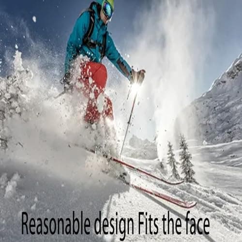 Ski Goggles Motorcycle Goggles, Over Glasses Ski Snowboard Goggles for Men, Women & Youth 100% UV Protection Foam Anti-Scratch Dustproof — view 4