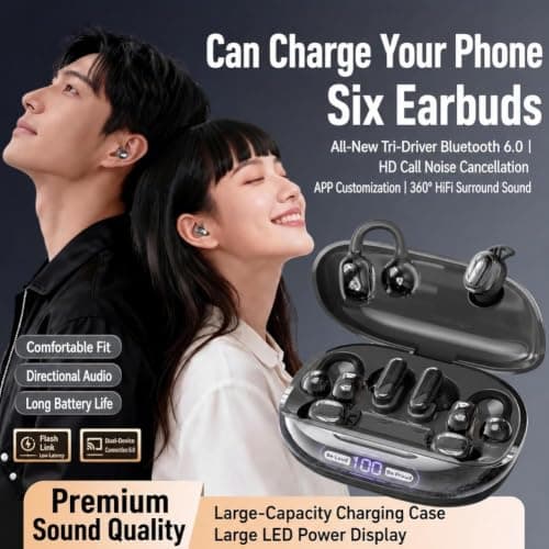 3-in-1 Bluetooth Wireless Earbuds with Chargeable Power Bank Case — view 3