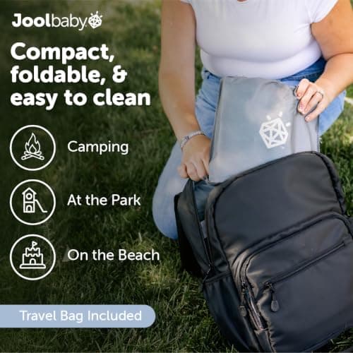 Jool Baby Portable Potty Training Chair with Travel Bag and 30 Liners, Foldable, Indoor/Outdoor Use, Camping (Aqua) — view 6