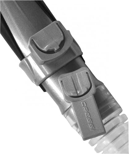 Cressi Unisex Ultra Dry/Epsilon Dry Spe - Ideal for Snorkelling Apnea and Diving, Black/Silver, One Size UK — view 4