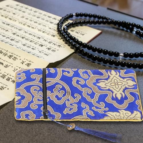4pcs Brocade Dragon Pattern Scripture Cloth Pouches — view 6