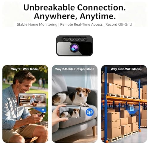 AOBOCAM Mini Spy Camera 4K, Compact WiFi Camera, App Control — view 4