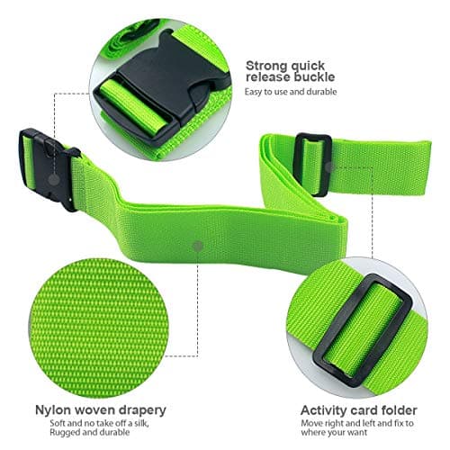 Heavy Duty Luggage Straps for Suitcases Packing Belts Travel Accessories Adjustable Bag Strap 2 Pack — view 4