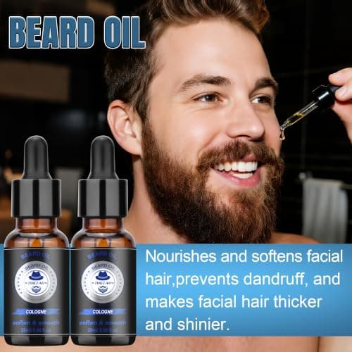 XIKEZAN Beard Grooming Kit for Men Gifts/Cologne-Soften,Soothe Beard — view 5